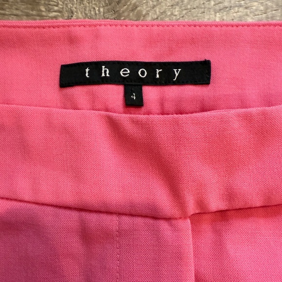 Theory Bright Pink Pants - Picture 3 of 4